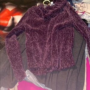 Purple Turtle Neck Sweater